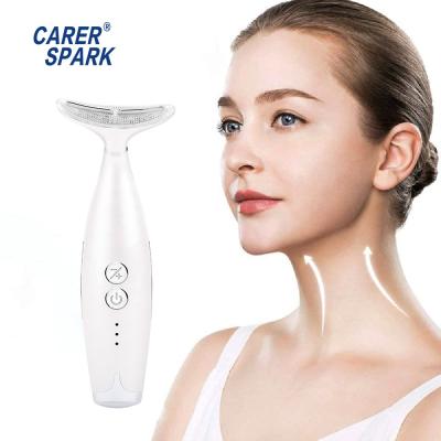 China Hot Sales Wrinkle Remover Face Firming Wrinkle Neck Photon RF EMS LED Light Red And White Skin Rejuvenation Device for sale