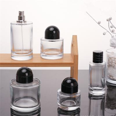 China Modern Wholesale Made High Quality 25ml 30ml 50ml 100ml Clear Round Perfume Bottle for sale