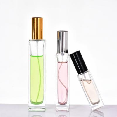 China Customization 30ml 100ml mini cosmetic transparent empty travel square 50ml glass square twist up perfume spray bottle for sale