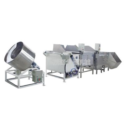 China broad beans etc. Cashew Peanuts Frying Machine Bean Soybean Peanut Deep Fryer Wide Cashew Frying Machine for sale