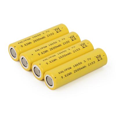 China Rechargeable Toys Cb CE BRI 3.7v Icr18650-26h 18650 Battery 2600mah Lithium Ion Battery for sale