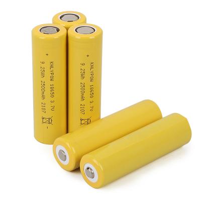 China Long Cycle Life Cycle Long Life Wholesaler 2500mah 3.7v Icr 18650 Li Ion Lithium Rechargeable Power Battery Cell for sale