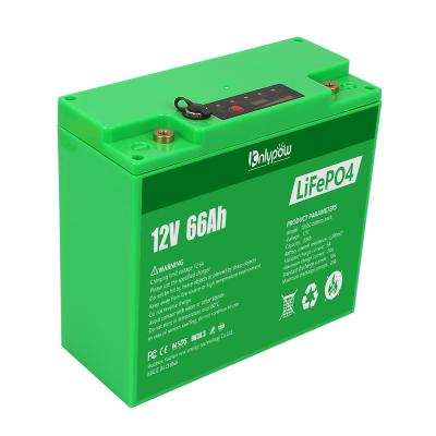 China Cheap toys Rechageable 12v 66ah Lifepo4 lithium battery for storage solar energy systems for sale