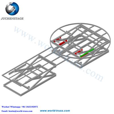 China Concert Stage Effect Machine KTV Club Bar Use Electric Rotating Scissor Lift Table / With Hydraulic Rotating Stage For Sale for sale