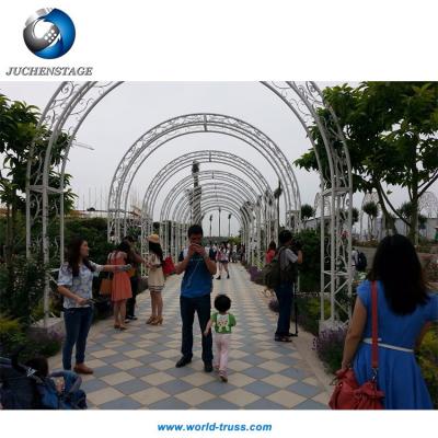 China Concert ; Events; Exposure ; Wedding ; White Round Performance Truss Arch Truss Light Frame Garden Wedding Arch And So On for sale