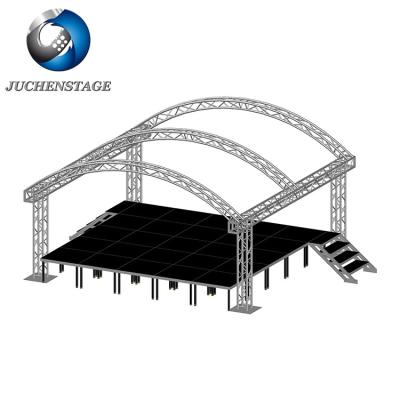 China Concert ; Events; Exposure ; Wedding ; Design Outdoor Stage Performance Stage And So On Movable Aluminum Truss Leg Wooden Stage Deck Stage for sale