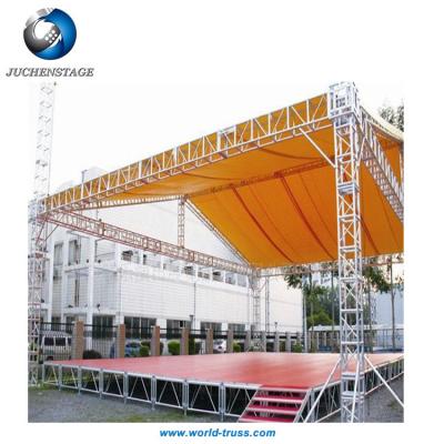 China Aluminum portable concert stage platform frame with tempered glass stage acrylic floor acrylic stage for sale