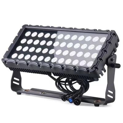 China Theme Park Waterproof Outdoor Wall Ip65 48pcs 10W RGBW DMX Wash Light For TV Stage Led Flood Light for sale