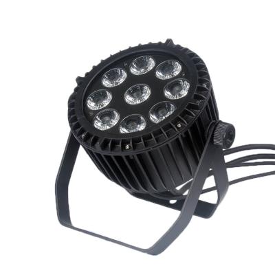 China Waterproof Par Ip65 Theme Park 9Pcs LED RGBW 3in1 4in1 5in1 6in1 Outdoor Light For Wedding Lighting for sale