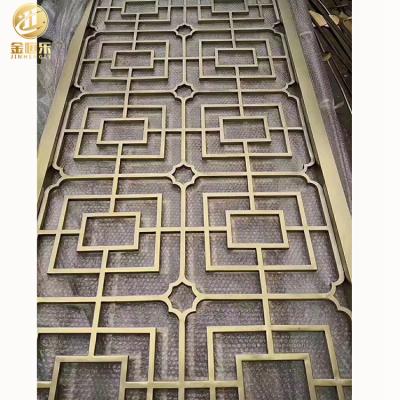 China Durable Laser Cutting Metal Garden Screen Freestanding Room Divider for sale