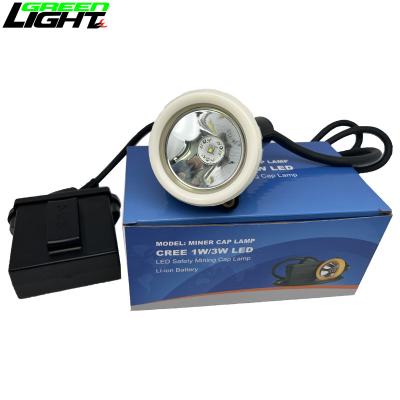 China Luces de tapa de minería a prueba de agua LED con batería de iones de litio 10000lux 6.6Ah 3.7V en venta