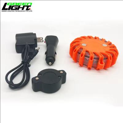 China Rechargeable LED Warning Light Magnetic Fixed LED Road Flares Flashing Warning Light for sale