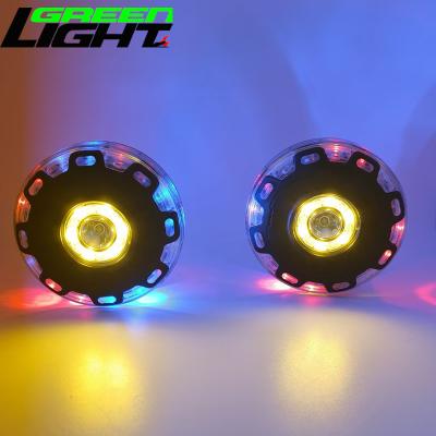 China LED Road Flares Emergency Lights Roadside Safety Beacon Disc Flashing Warning Flare with 7 Flash Modes for sale