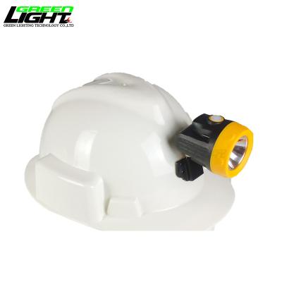 China Underground Miners LED Cap Lamp with 1.1W Main Light and 10000 Lx Small Size Mining Light USB Charging for sale