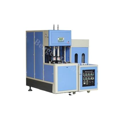 China Semi Automatic Bottle 2 Cavities PET Plastic Bottle Making Blowing Machine for sale