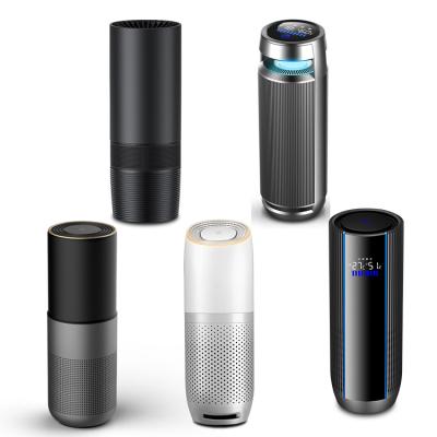 China mini slim portable car air purifier with true hepa filter for sale