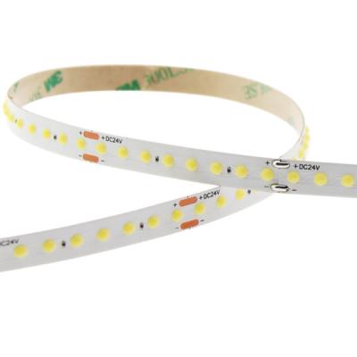 China LED Strip Ribbon Light DC12V 24V 160leds 8mm Residential High Density Dotless Flexible COB LED Strip IP20 10W/M White Warm White 3000K 6000k for sale