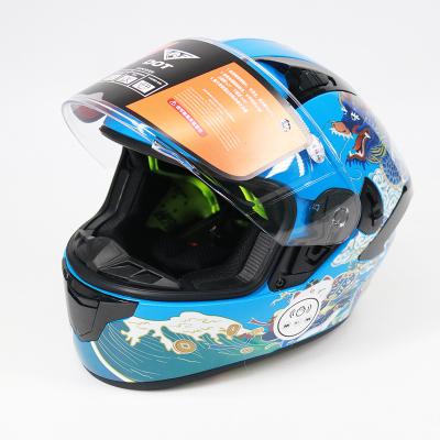 China Blue tooth Motorcycle Helmet ABS quality full face helmet safety face shield zu verkaufen