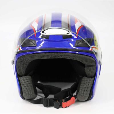 China The Latest Matte Black Retro Universal Motorcycle 3/4 Open Helmet With/visor For Professional Racing Helmet For Men for sale