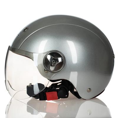 China Naked, Rose, DOT Approved Half Helmet for Motorcycle, Moped, Scooter and More (Matte Black/Silver, X-Small) en venta