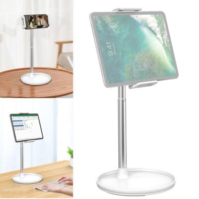 China PORTABLE Multifunctional Phone Tablet Stand Holder Mount with Storage Round Plate Holder for iPad for Phone for sale