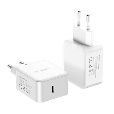 China Chinese For DUX DUCIS C100 30W Left Travel Charger Single Fast EU Plug Wall Charger Type-C Adapter for sale