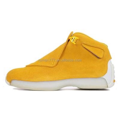 China Active Fashion Air Cushion Sports Leather Sneakers Mens Retro Basketball Shoes for sale