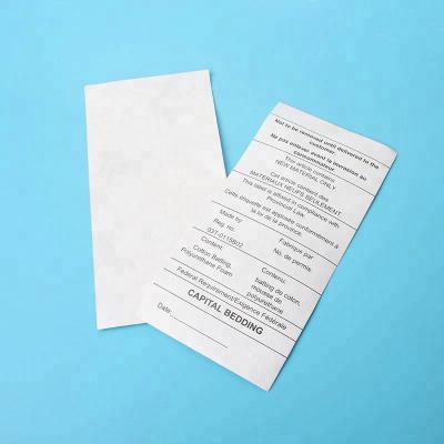 China China Maker Eco Custom Tyvek Paper Offset Printing Washable Care Label for Luggage and Baggage for sale