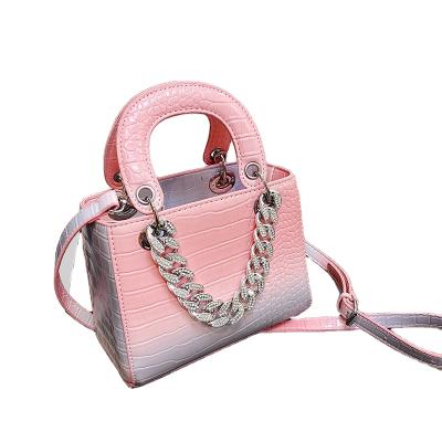 China New Fashion High Quality PU Leather Water Resistant Luxury Chain Ladies Bag Cross - Body Shoulder Lady Bags Handbag for sale