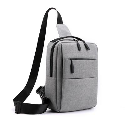 China Business Fashion Customized Waterproof Chest Bag With USB Sports Shoulder Charging Casual Portable Messenger Bag For Men And Women for sale