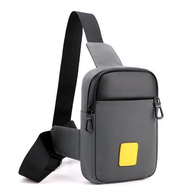 China Fashion Wholesale Customized Mini Outdoor Fashion Sports Men's Single Shoulder Vest Chest Bag Unisex Single Sling Messenger Bag for sale