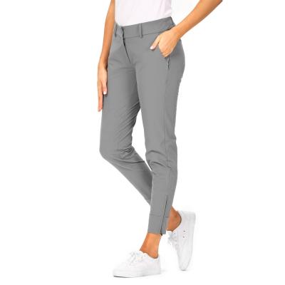 China Women Breathable Pants Wholesale Golf Stretch Custom Golf Pants Mid Waist for sale