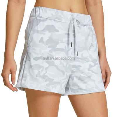 China QUICK DRY Women's Casual 2.5 Inch Yoga Rise Shorts With Pockets for sale