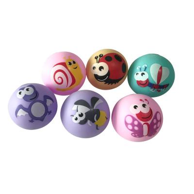 China Soft Toy New Novelty Toy With Insect Printing TPR Strain Ball For Anti Strain for sale