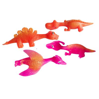 China Hot Sale Super New Arrival Dinosaur Shape Sling Shooting TPR Material Stretchy Toy for sale