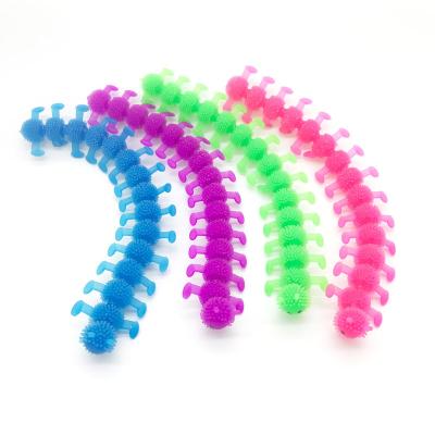 China Novelty TPR Wristband Caterpillar Stretch String Toy for Kids and Adults for sale