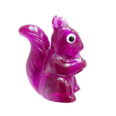 China Lovely Novelty Wild Animal Soft Sticky TPR Jelly Squirrel Toy For Vending Machine Capsule for sale