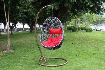 China New Year handmade garden chair egg-shape chair with natural rattan and bamboo single chair swing hanging chair for sale