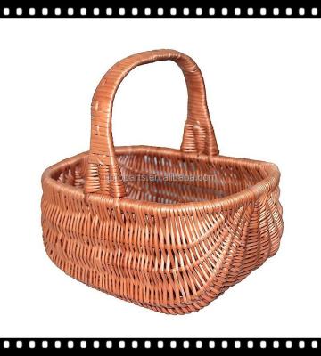 China India Traditional Wicker Shopping Basket 3sizes Natural Color for sale