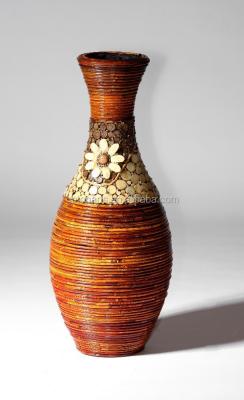 China Various For Your Choice Rattan Wicker Porch Flower Vase Vine Dried Danish Art Deco Era Modern Victorian for sale