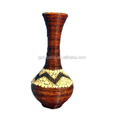 China Antique tall wooden floor vases for sale