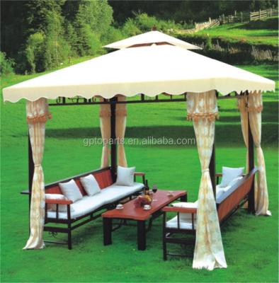 China Sofa Rattan Garden Outdoor Bench With Canopy So Big For Chatting Rest for sale