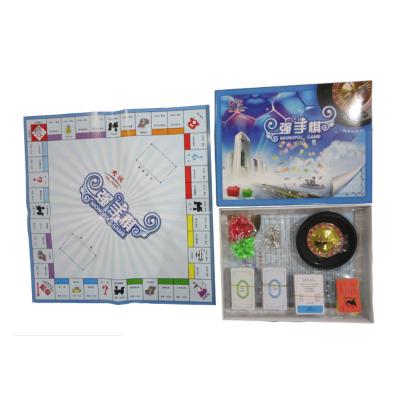 China Custom Design OEM Board Game Manufacturer Custom High Quality Monopoli Board Games for sale