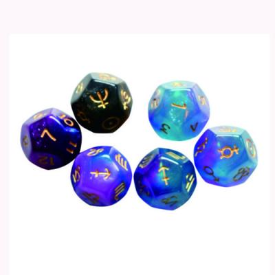 China TRG143 Bulk Polyhedral Set of Two Color Multifaceted Board Game Dies for sale