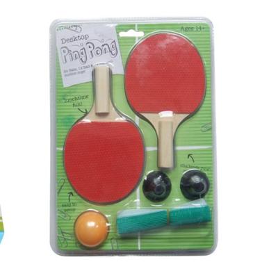 China Kids Mini Pingpong Rackets Table Tennis Set with Net and Balls 28.5*20.5cm for sale