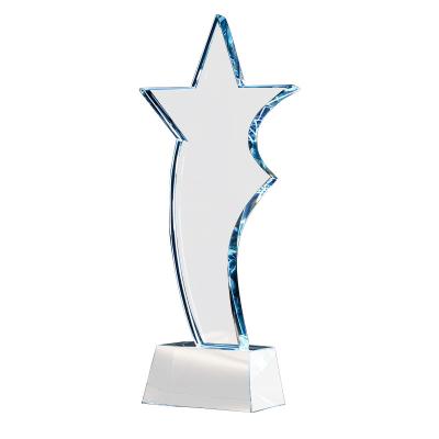 China Large blank crystal galss trophy china support printing picture and word with your design for sale