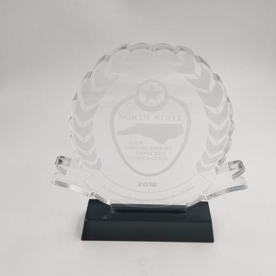 China Europe Customized Popular Crystal Award Trophy Logo for sale