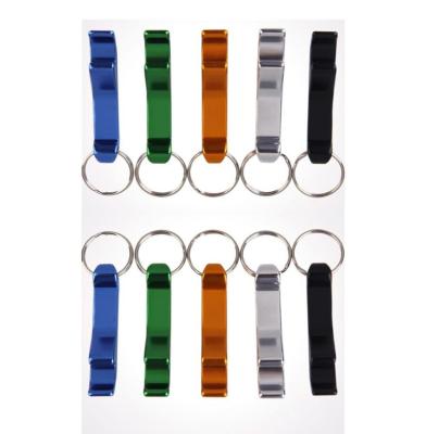 China Promotion Gift Customized Mini Portable Bottle Opener Aluminum Key Ring Keychain Beer Bottle Opener for sale