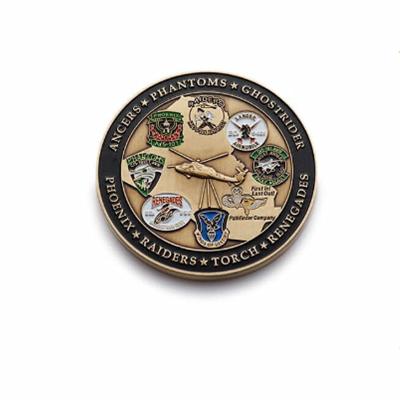 China China High Quality Antique Finish Metal Challenge Coin for sale