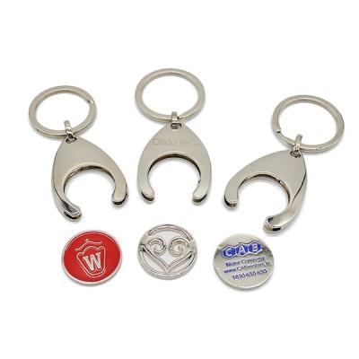 China Custom Metal Logo Canada Loonie And Quarter Caddy Coin Waist Key Chain for sale